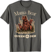 Mama Bear Queen of the Den Products Mama Bear Queen of the Den – Mother with Cubs and Family T-Shirt - Asphalt Grey