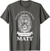 Gifts for Matt Matt Gift Name Lion T-Shirt - Asphalt Grey