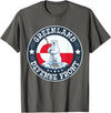 Greenland Defense Front Polar Bear Retro Tees Greenland Guard Polar Bear Spear Arctic Emblem T-Shirt - Asphalt Grey