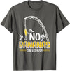 Funny Fishing Gifts for Men and Women No Bananas Fishing Saying Fisherman Fishing T-Shirt - Asphalt Grey