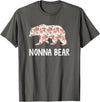 Grandparents Tees By Luna Nonna Bear Floral T-Shirt T-Shirt - Asphalt Grey