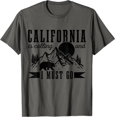 California is Calling & I Must Go Bear Mountains Vintage T-Shirt