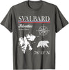 Spitsbergen Norway Scandinavia Travel Nordic Bear Svalbard - Adventure Is Out There - Norway Norwegian Flag T-Shirt - Asphalt Grey