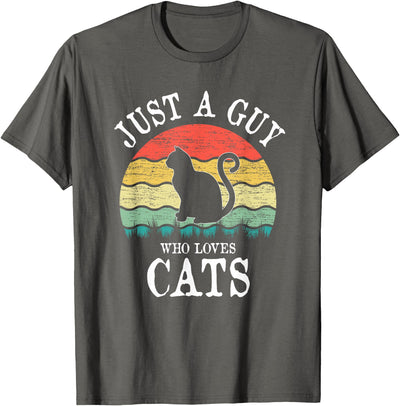 Cats Lover Gift Co. Just A Guy Who Loves Cats T-Shirt