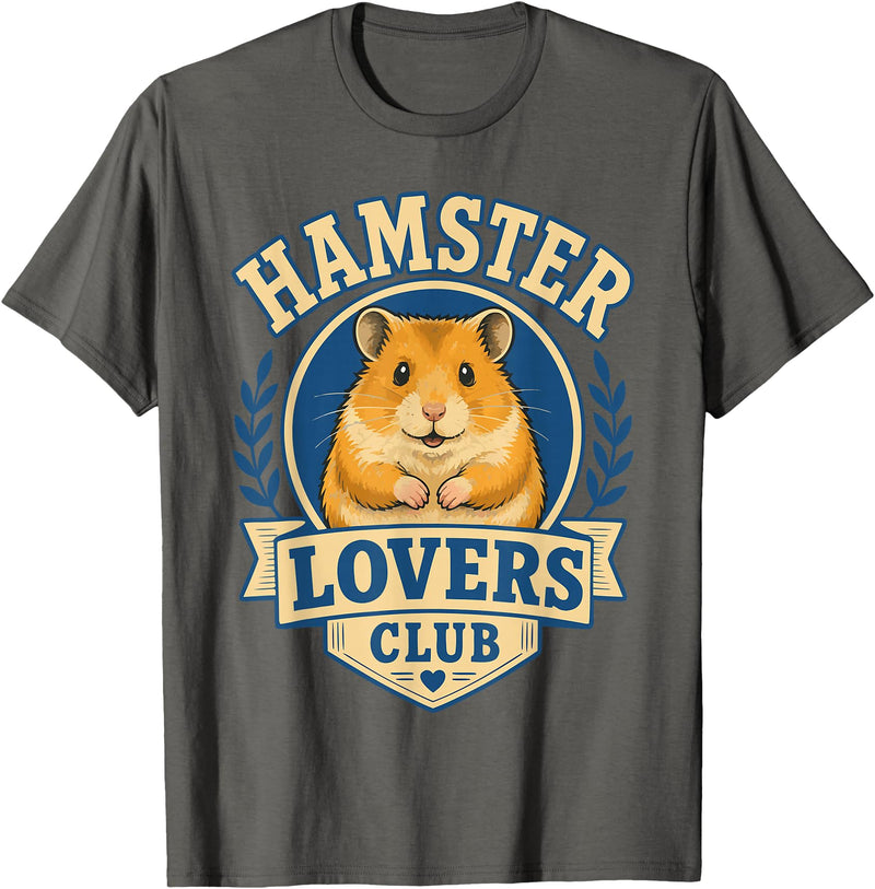 Cute Hamster Lover Owner Pet Hamster T-Shirt - Asphalt Grey