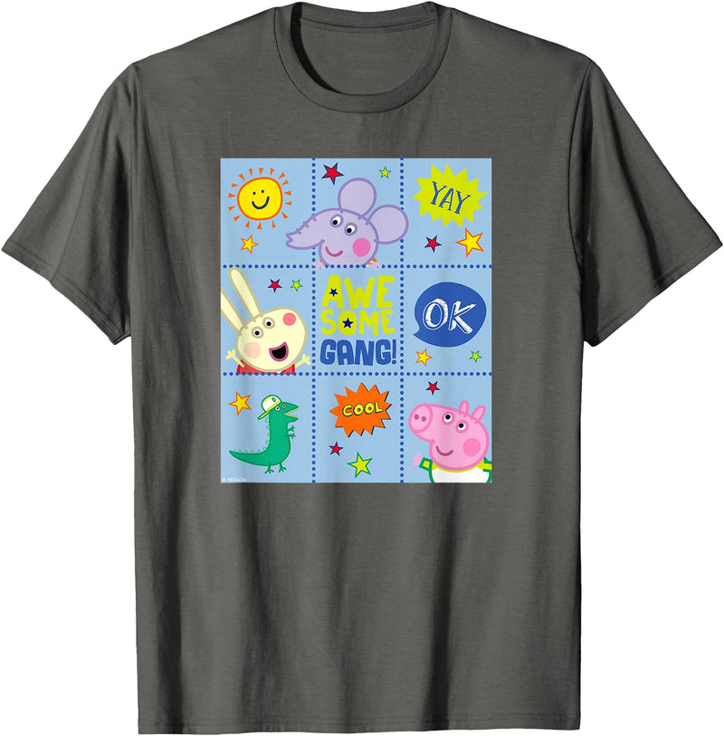 Peppa Pig - George Pig Awesome Crew T-Shirt - Asphalt Grey