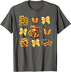 Coquette Bow Scottish Highland Cow Sunflower Shirt Baby Highland Cow With Sunflower Butterflies Farm Western T-Shirt -