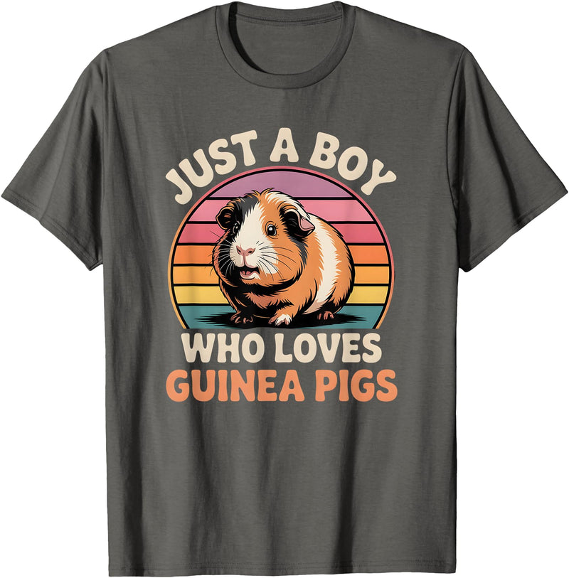 Guinea Pig Shirts & Gifts for Boys Boys Guinea Pig T-Shirt - Asphalt Grey