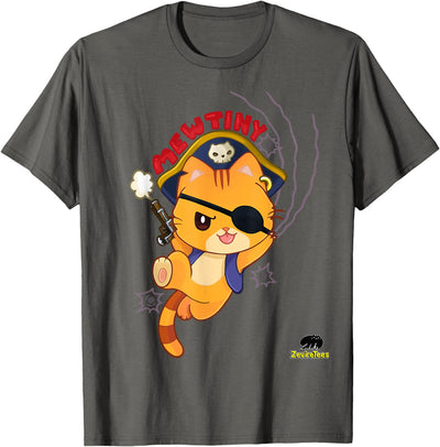 ZevireTees Mewtiny - A pirate cat mutiny T-Shirt