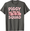 Piggy Squad - Matching Outfit Pig Lover Design T-Shirt - Asphalt Grey