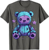 Goth Pastel Cute Creepy Co. Goth Pastel Cute Creepy Kawaii Teddy Bear Voodoo Doll T-Shirt - Asphalt Grey