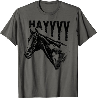 Funny Horse Riding Vintage Graphic Tee Funny Horse T-Shirt