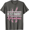 Best Rabbit Grandma Ever Bunny Grandma T-Shirt in Asphalt Grey