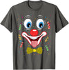 Clown Costume Carnival Halloween Birthday Party Carnival Clown Face Circus Costume Kids Men Women Carnivals T-Shirt -