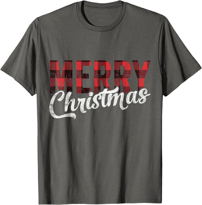 Matching Family Clothes Merry Christmas Gift Family Xmas Red T-Shirt