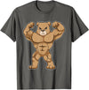 Snabdesign84 Bear Bodybuilder Bodybuilding Sports T-Shirt - Asphalt Grey