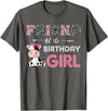 Cow Birthday Cow Lover Gifts For Family Men Woman Friend of The Birthday Girl Farm Cow Friend Matching Family T-Shirt -