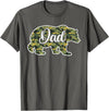Bear Hunting Gifts For Hunters Men’s Bear Hunter Dad Camouflage Shirts, Father Hunting Camo T-Shirt - Asphalt Grey