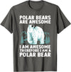 Polar Bear Gift Polar Bear Accessories & Stuff Polar Bear Art For Men Women Kids Arctic Polar Bear Lover T-Shirt - Asphalt Grey