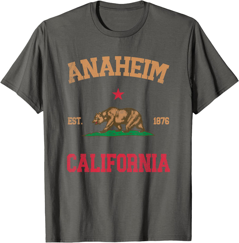 Anaheim California CA Designs Anaheim California T-Shirt - Asphalt Grey