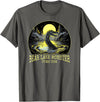 FunWearVm The Bear Lake Monster Cryptid Utah USA Cryptozoology T-Shirt - Asphalt Grey