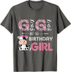Cow Birthday Cow Lover Gifts For Family Men Woman Gigi of The Birthday Girl Farm Cow Grandma Matching Family T-Shirt -