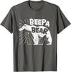 Mens Beepa Bear T-Shirt Father's Day Tee T-Shirt - Asphalt Grey