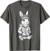 Urban Streetwear Bunny – Cool Hipster Rabbit Design Hoodie in Asphalt Grey