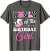 Cow Lover Birthday Men Women Kids Shirts & Gifts Uncle Of The Birthday Girl Family Matching Shirt Farm Cow T-Shirt - Asphalt