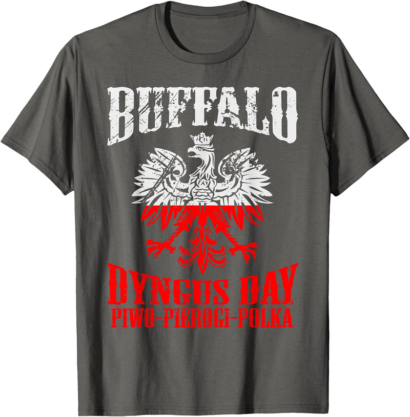 polish buffalo Dyngus Day Buffalo T-Shirt - Asphalt Grey