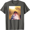 Staring Hamster Meme Front Camera T-Shirt - Asphalt Grey