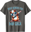 Funny Guinea Pig Daddy Cute Guinea Pig Designs Guinea Pig Dad Funny Guinea Pig T-Shirt - Asphalt Grey