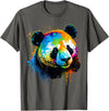 Cute Panda Lovers Kawaii Asian Bears Gifts DAIMMER Watercolor Panda T-Shirt - Asphalt Grey