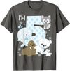 Arctic Animals Birthday Party Family Matching Bday Arctic Animals 5th Birthday Polar Bear Walrus Fox Sea Theme T-Shirt - Asphalt Grey