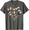 Rabbit Types & Cute Rabbit Species, Bunny - Rabbits T-Shirt in Asphalt Grey