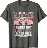 Funny Pig Gift For Pig Lovers Funny Pigs For Pig Lovers Women Pig T-Shirt - Asphalt Grey