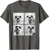 Funny Animal Photography Clothing Co. Funny Polar Bears with Sunglasses Cool Ice Bears Humor Meme T-Shirt - Asphalt Grey