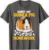 Funny Hamster Guinea Pig Tees Co Sorry My Guinea Pig Ate My Homework Funny Pet Rodent Hamster T-Shirt - Asphalt Grey