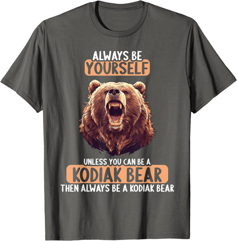 Kodiak Bears Kodiak Bear Lovers Shop Kodiak Bears Kodiak Bear T-Shirt - Asphalt Grey