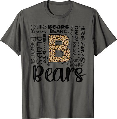 Bears School Sports Fan Team Spirit Vintage T-Shirt
