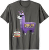 Llama Pinata Birthday Clothing Family Party Bruh Its My Birthday Llama Pinata Boy Girl Family Party Bday T-Shirt - Asphalt Grey