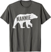 Matching Family Bear by Foxio Nannie Bear Matching Family Camping Bear Funny Nannie T-Shirt - Asphalt Grey