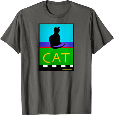 Catman Art Cat Poster T-Shirt