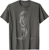black animals art Lion Scribble Black Art for Lover Lions King of Animals T-Shirt - Asphalt Grey