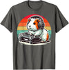 Funny Retro Guinea Pig Gamer Tee Guinea Pig Gamer Retro Video Gaming Cavy Men Boys Kids Youth T-Shirt - Asphalt Grey