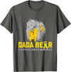 Cute Bear Support Childhood Cancer Awareness Dada Bear Support Childhood Cancer Awareness T-Shirt - Asphalt Grey