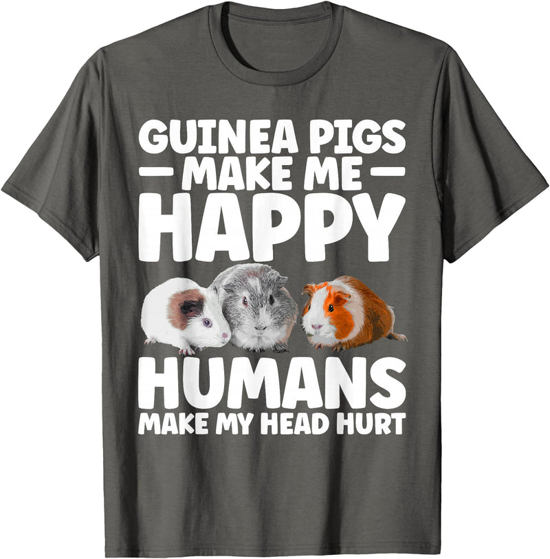 Guinea Pig Gift Guinea Pig Accessories & Stuff Funny Guinea Pig Clothes Men Women Rodent Guinea Pig Lover T-Shirt - Asphalt Grey