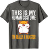 This is My Human Costume I'm Really A Hamster Halloween Kids T-Shirt - Asphalt Grey