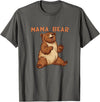 Happy Mama Bear Cool Vibes with Mama Bear Costume T-Shirt - Asphalt Grey