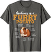 Funny Guinea Pig Shirts Anatomy of A Furry Potato - Guinea Pig Animal Rodent Lover T-Shirt - Asphalt Grey